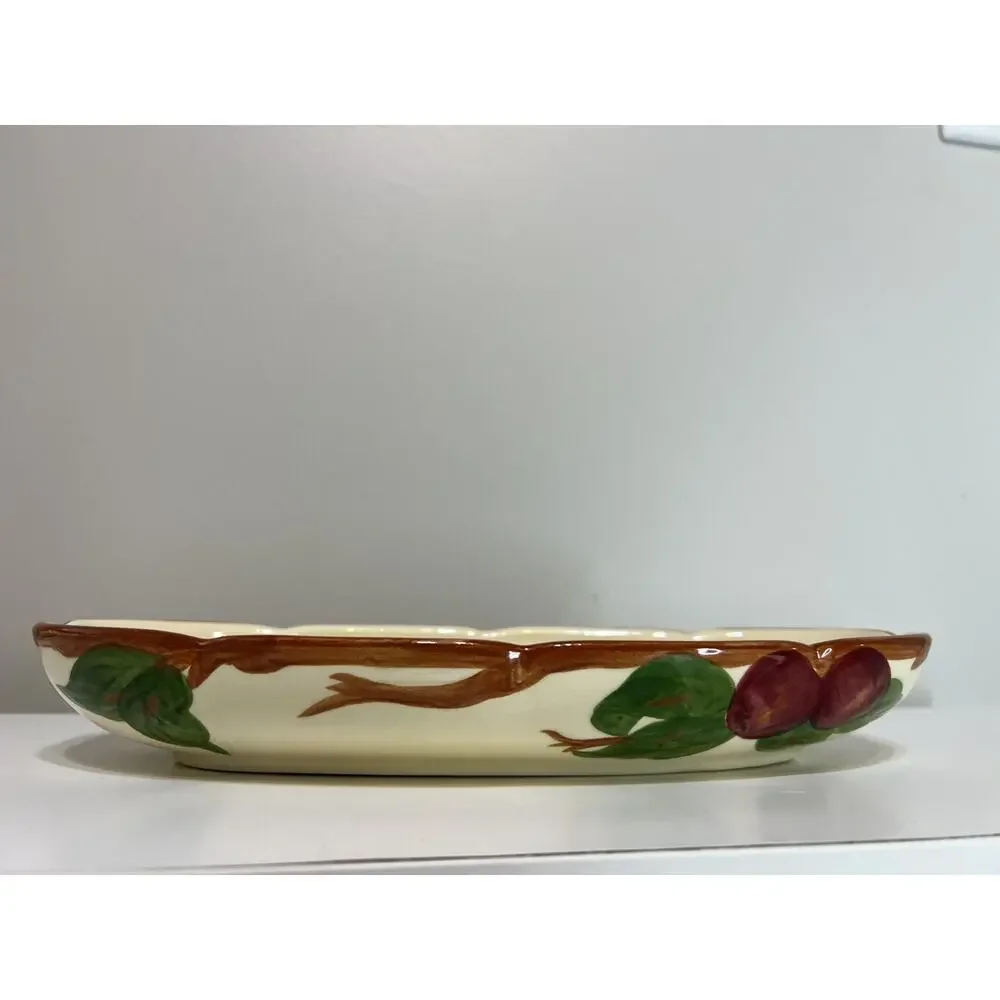 Vintage Franciscan Apple Oval Pickle Dish 8.5
